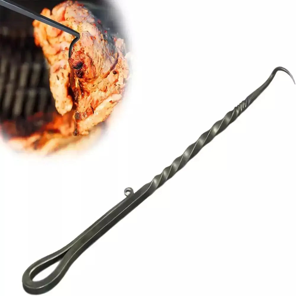 Novo aço inoxidável churrasco comida flipper grill acessórios cozinhar churrasco turners ganchos grelhar acampamento ao ar livre cozinhar churrasqueira