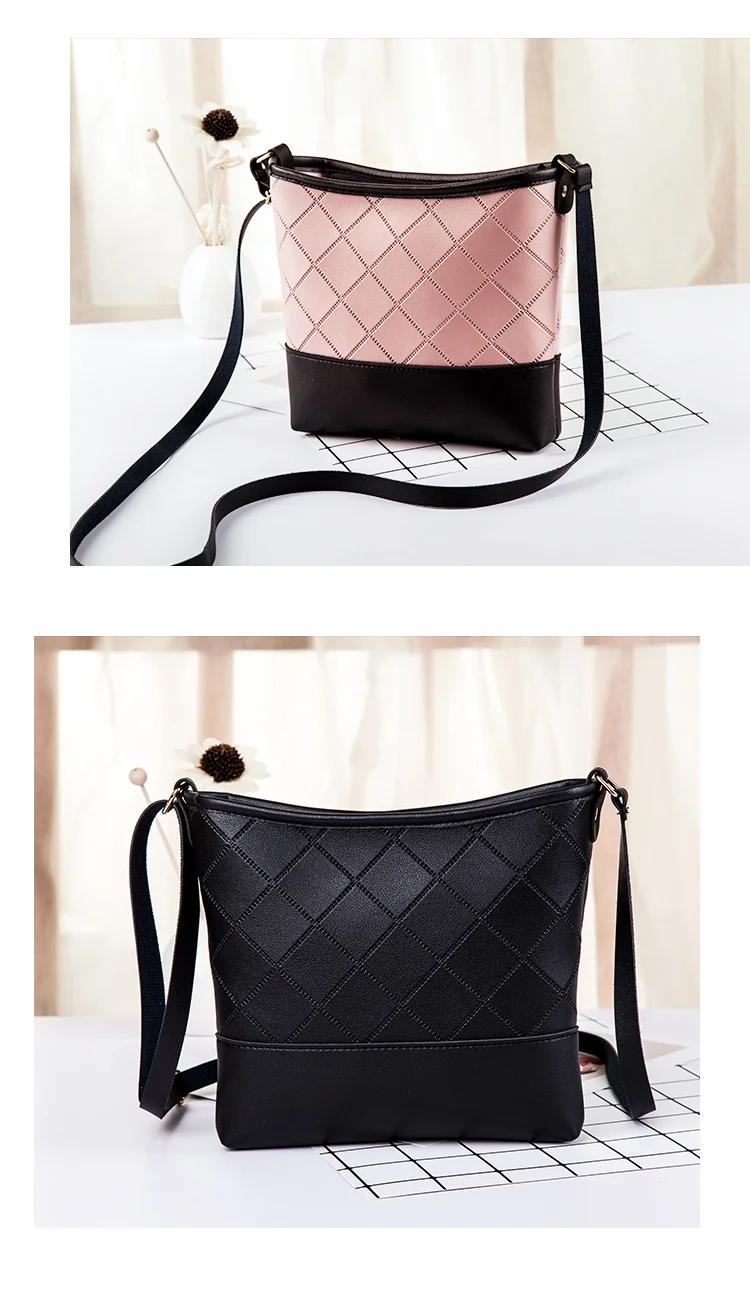 Bolsa de ombro única padrão floral para mulheres, Bolsa de balde pequena, Superfície macia, Material PU, Bolsa Crossbody elegante para senhoras