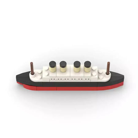 Titanic quebrar em meio rms cruzeiro afundou blocos de construção moc navio barco 3d modelo plástico diy steamboat presentes crianças brinquedos cidade filme