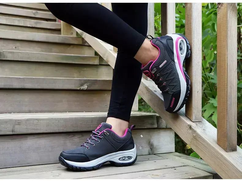 Mulheres sapatos esportivos plataforma tênis moda caminhadas ao ar livre antiderrapante sapatos casuais baixo superior tênis de corrida calçados femininos