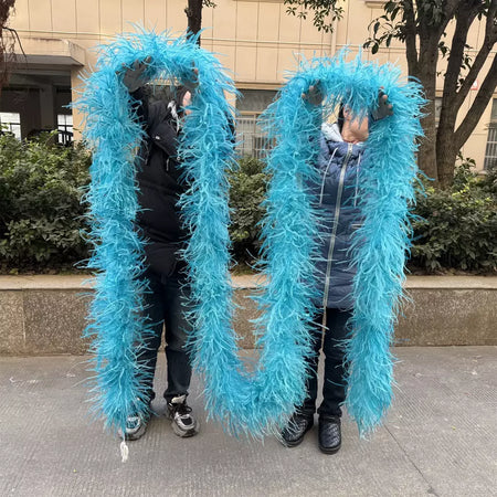 Boa de penas de avestruz arco-íris, 6/10/20 camadas, acessórios de festa fofos para mulheres, halloween, carnaval, cosplay, decoração de casamento, fantasia diy