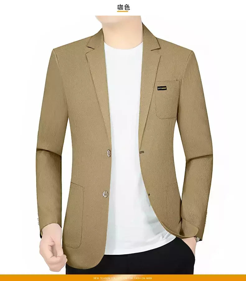 Blazers de negócios finos e respiráveis masculinos, casacos casuais, jaquetas de secagem rápida masculinas, alta qualidade, 4XL, verão, novo