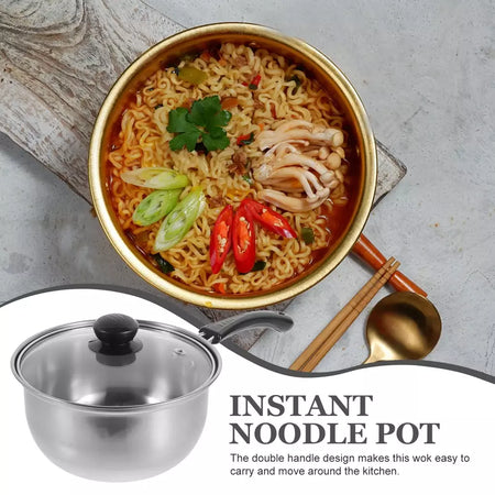 Design de tampa com panela pequena panelas de cozinha panela de sopa universal de aço inoxidável para fogão de indução e fogão a gás
