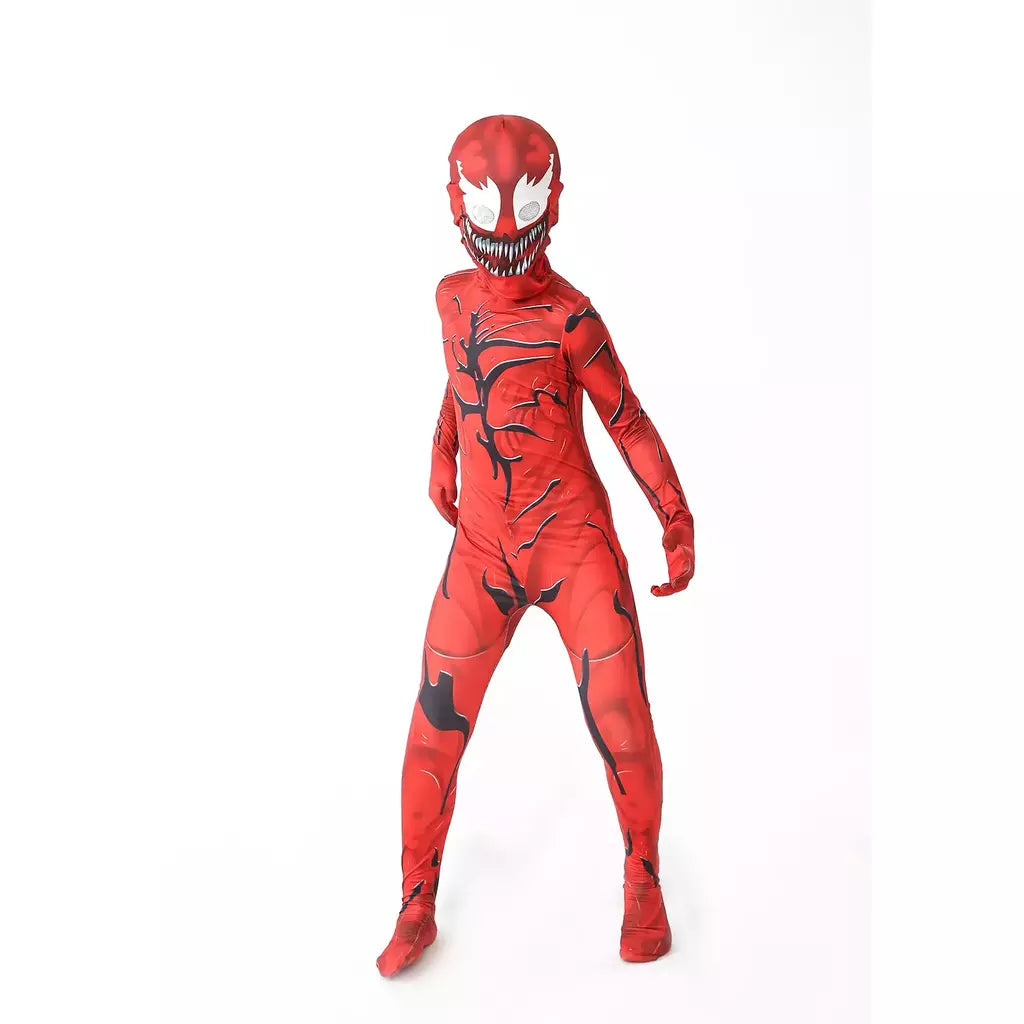 Superheróis cosplay trajes de halloween para novo traje de veneno crianças terno macacão meninos symbiote spidermancostumes