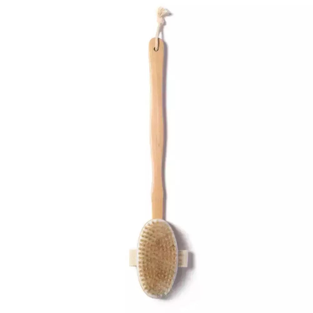 Escova Corporal De Chuveiro De Cabo Longo Destacável De Madeira, Massagem De Banho, Esfoliante De Corpo Traseiro, Lavagem Do Banheiro, Ferramentas De Banho, 1Pc