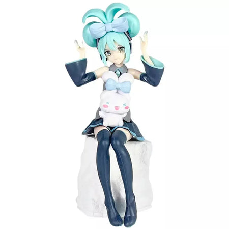20cm anime hatsune miku x cinnamoroll figura anime periférico modelos colecionáveis decorações decorativas crianças presente kawaii
