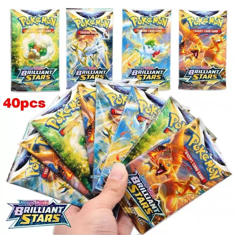 Novo 36/40 pçs caixa pokemon cartão escarlate & violeta evoluções prismáticas inglês impulsionador batalha carte negociação cartões de coleção presentes
