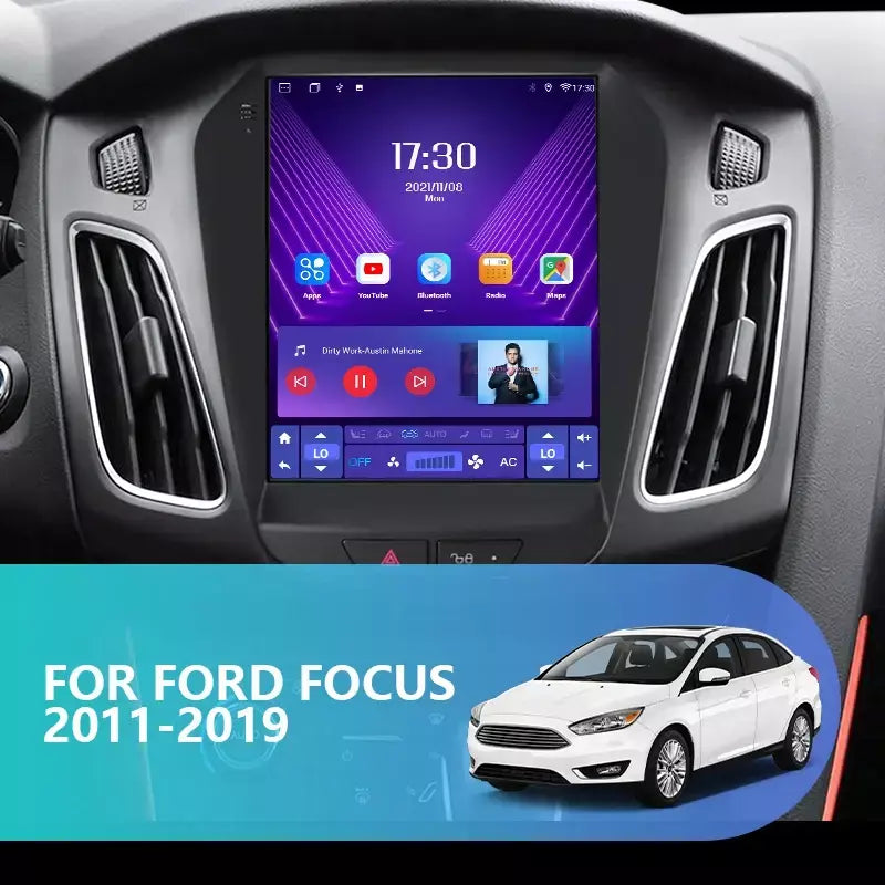 Srnubi 2 din 9.7 "android 13 carplay rádio do carro para ford focus 3 mk 3 2011 2012 - 2019 reprodutor multimídia 2din gps auto estéreo dvd
