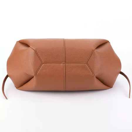 Bolsa de ombro elegante de grande capacidade para mulheres, Bolsa de lazer de couro PU