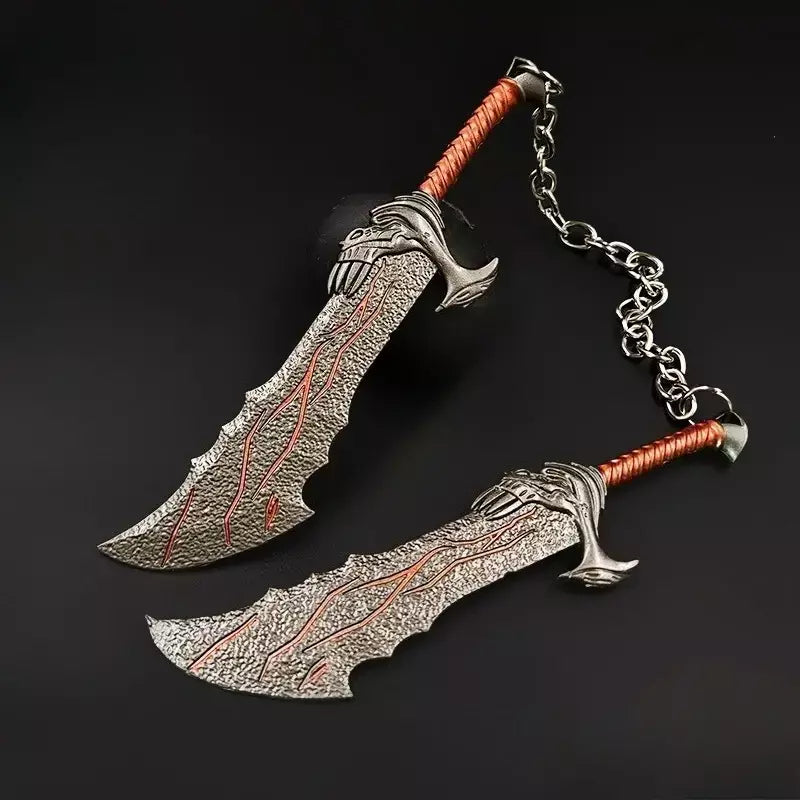 13 cm god of wars 5 jogo periféricos lâminas do caos metal artesanato arma modelo colecionável ornamentos criativo presentes de aniversário brinquedo