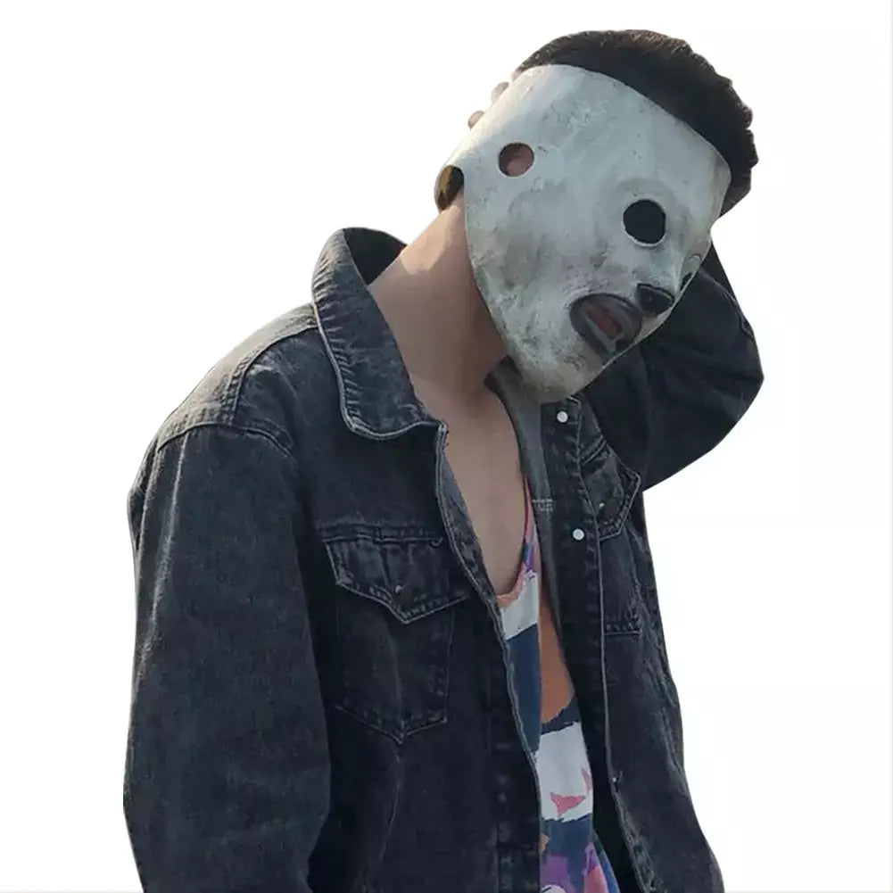 Mick máscara banda deslizamento cosplay nó acessórios de fantasia joey roleplay fantasia masculino látex headwear halloween masquerade capacete masculino