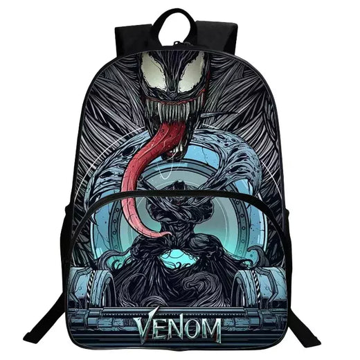 Marvel Legends Venom Mochilas para crianças, Super Heroes School Bag para meninos, Mochila de jardim de infância para crianças, Cartoon Laptop Bags for Men