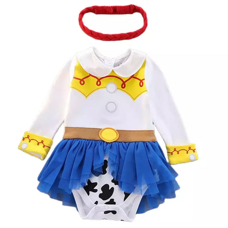 Baby Romper TUTU Vestido Com Headband Infantil Baby Princess Girl Roupas Tamanho 3-18M Cute Design Baby Dress Party Trajes