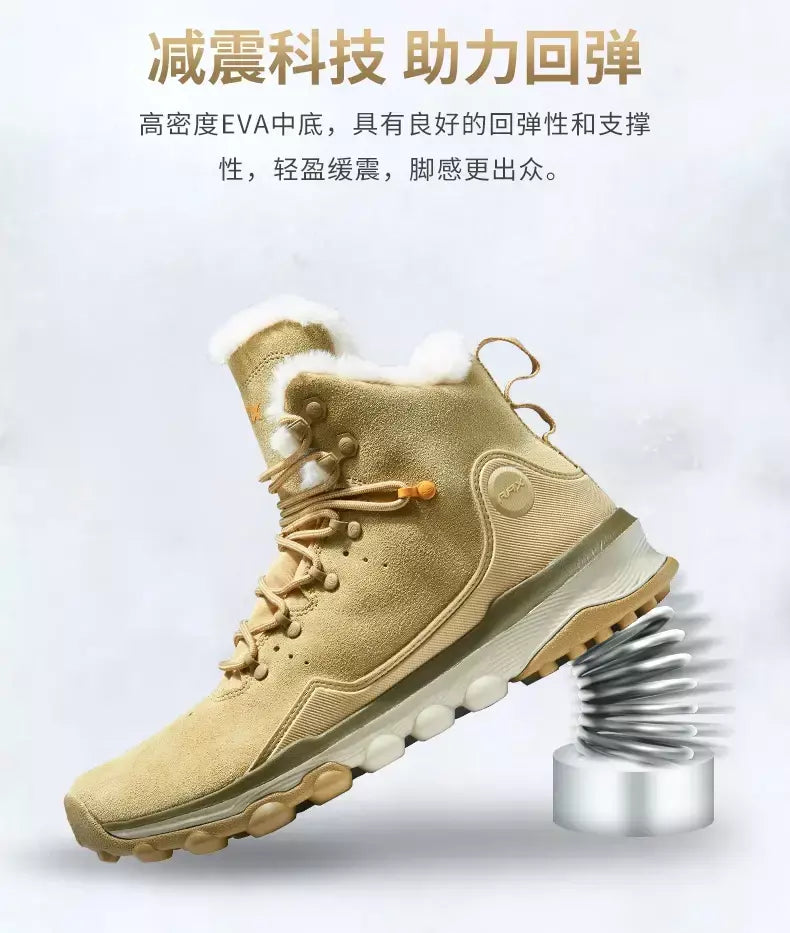 Rax à prova dwaterproof água caminhadas sapatos homens inverno ao ar livre tênis para homens botas de neve de pelúcia montanha botas de neve turismo ao ar livre sapato de corrida
