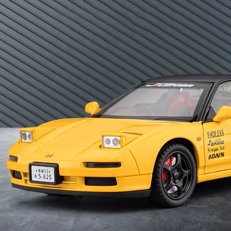 1:24 honda acura nsx mk1 na1 liga modelo de carro esportivo diecast metal clássico carro de corrida modelo de veículo som e luz crianças brinquedo presente