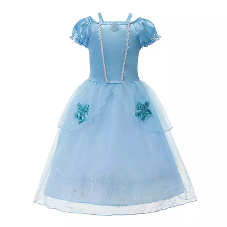 Crianças cosplay traje menina verão pageant lantejoulas fantasia crianças cinderela carnaval roupas princesa vestido de aniversário 3-10 ano