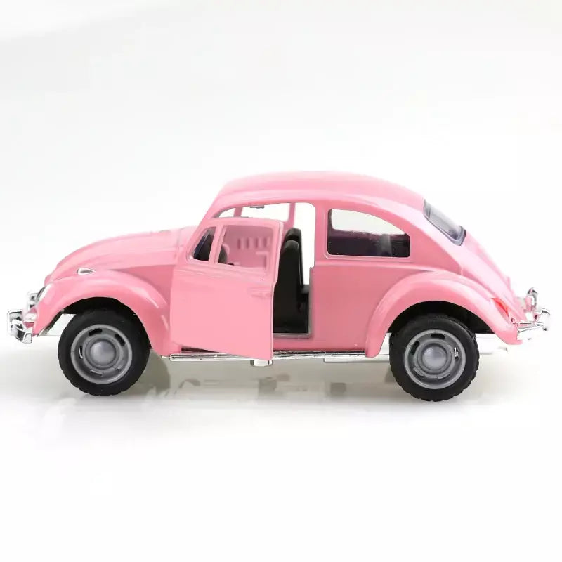 (Ensacado) 1:8 besouro clássico fofo, modelo de carro de liga, veículo simulado, carro de liga infantil, modelo de brinquedo de menino, enfeites de carro