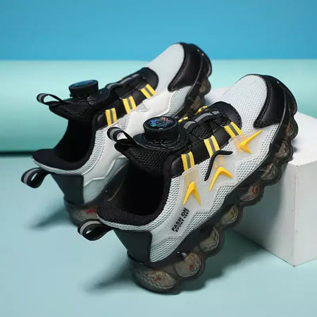 Crianças sapatos esportivos meninos moda correndo lazer malha confortável ao ar livre crianças sapatos casuais tênis leves tênis
