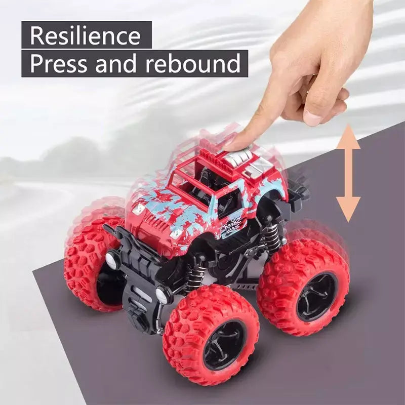 Puxar para trás carro de brinquedo rotação inercial carro de quatro rodas motriz veículo fora de estrada suv carro de corrida de energia brinquedo das crianças cargift