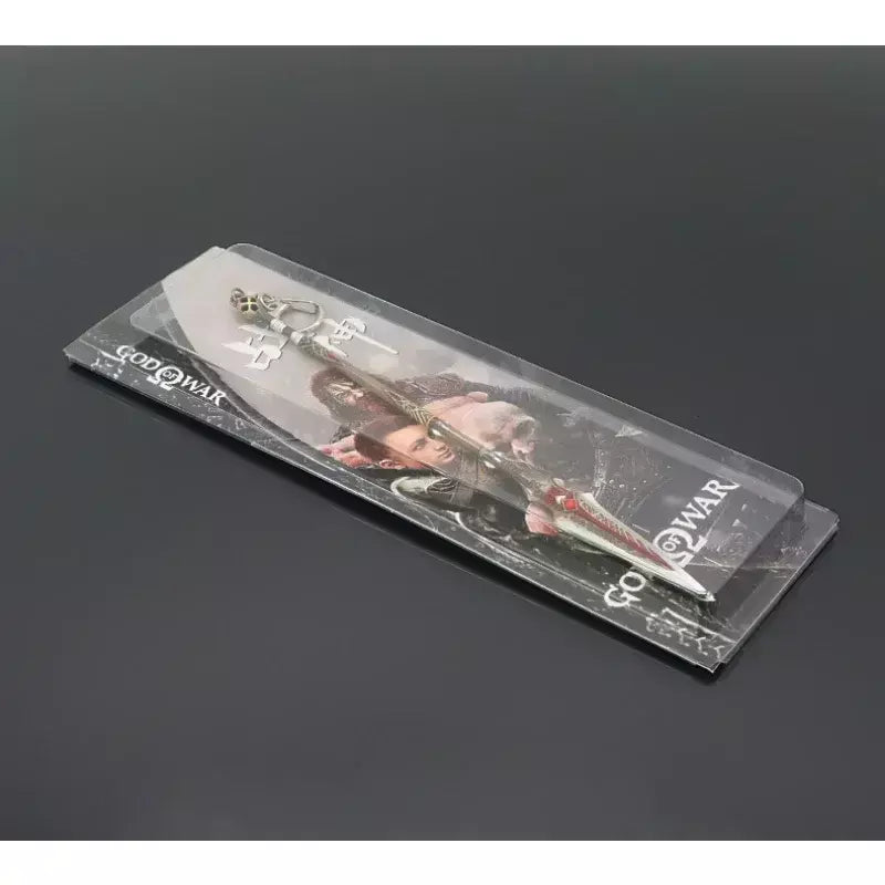 Novo 22cm deus da guerra lança arma ragnarok draupnir arma de metal samurai espada mochila chaveiro coleção festival presente brinquedo criança