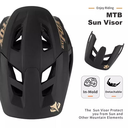 Batfox capacete de bicicleta mtb ajustável, leve, respirável, forro confortável, esportes ao ar livre, chapéu seguro para homens e mulheres, capacete de ciclismo