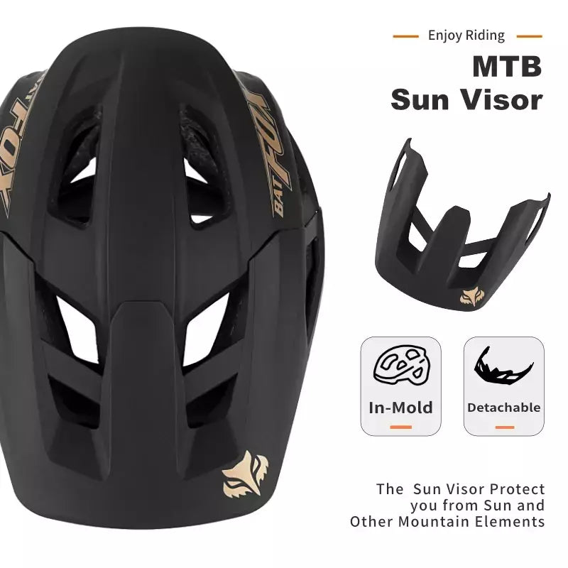 Batfox capacete de bicicleta mtb ajustável, leve, respirável, forro confortável, esportes ao ar livre, chapéu seguro para homens e mulheres, capacete de ciclismo