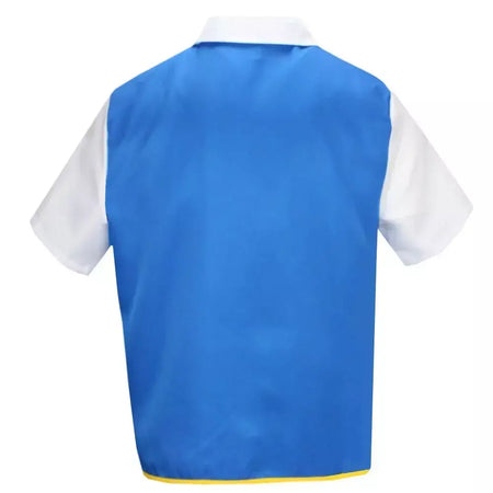 Anime dos desenhos animados cinza ketchum trainer jaqueta azul traje p-pokemoning ir jaqueta azul chapéus luvas para meninos meninas cosplay para festa