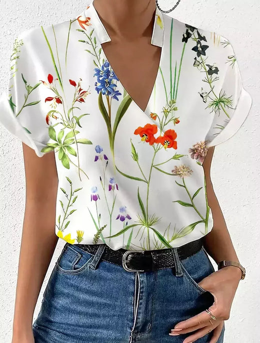 Camisa Feminina Elegante Monocromática Casual, Primavera, Verão, Senhora do Escritório, Sem Mangas, Blusa com Decote V, Top Clothing Feminina, S-3XL