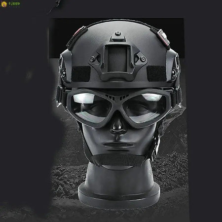 Capacete militar crianças adultos cs guerra jogos cosplay esportes ao ar livre abs engrossado camuflagem capacete do exército cabeça equipamentos de proteção