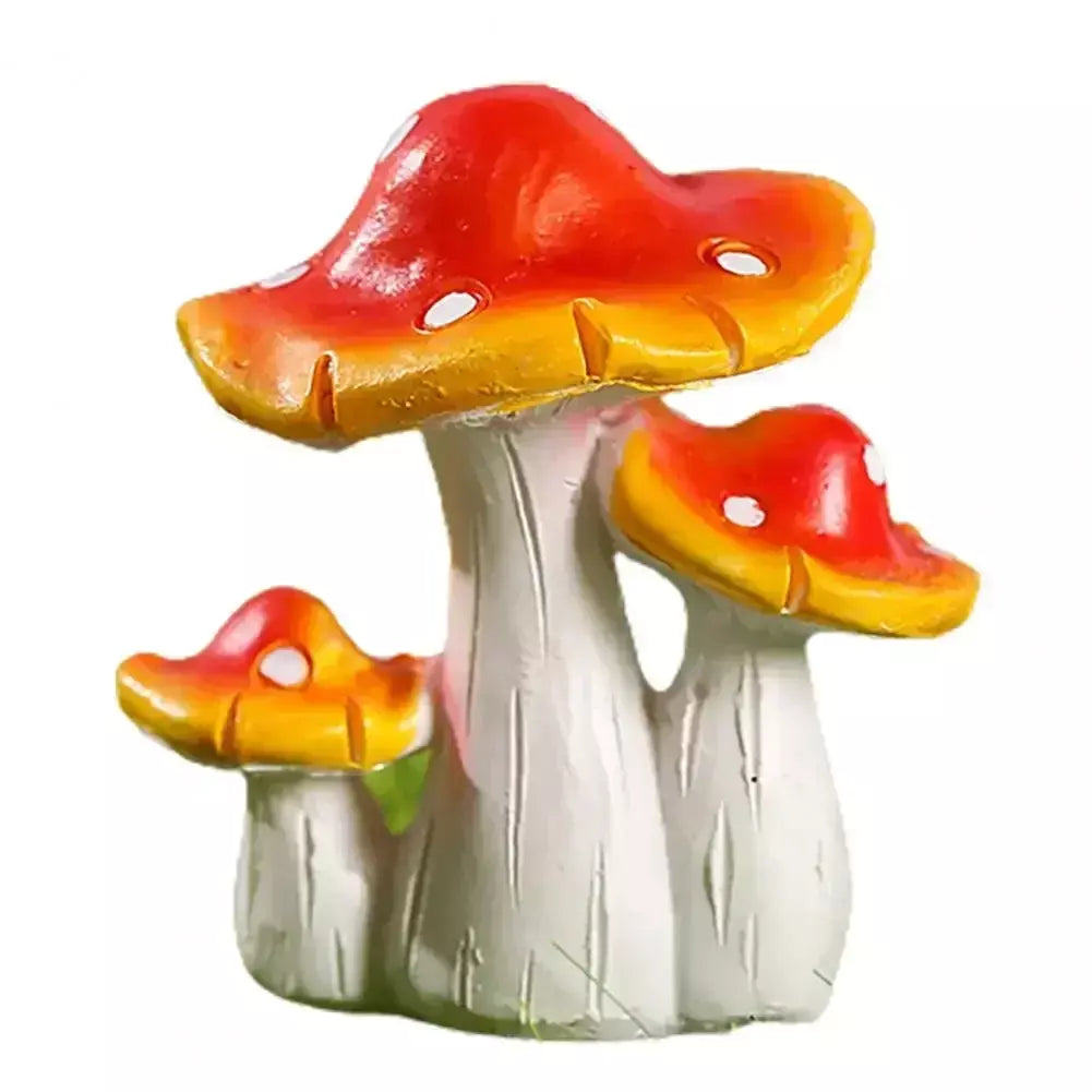 Eco-friendly Resina Jardim ornamento para casa, Estatueta Cogumelo Grande, Estátua Decorativa Criativa, Estatueta Durável Vivid