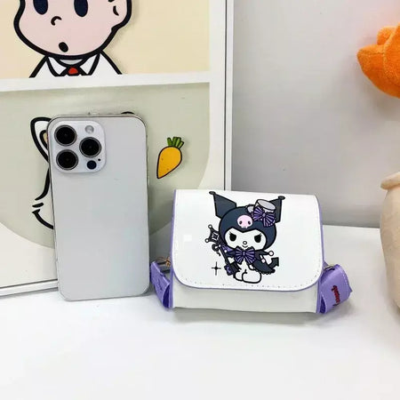 Anime bonito kuromi ponto crossbody sacos meninas mulheres marca de luxo saco alta qualidade mini designer sacos presentes