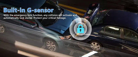 Kocam 4K UHD Dash Cam WiFi Carro DVR Dianteira e Traseira Lente Dupla Câmera Auto para Carro com Visão Noturna 24H Monitor de Estacionamento Caixa Preta