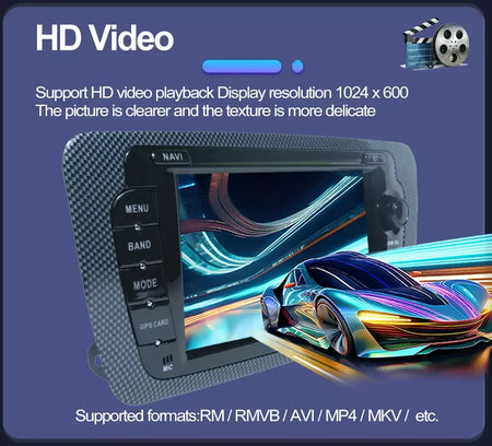 Rádio automotivo sem fio carplay android auto para seat ibiza 6j 2009 - 2013 4g wifi multimídia navegação gps 2din 7 "unidade principal estéreo