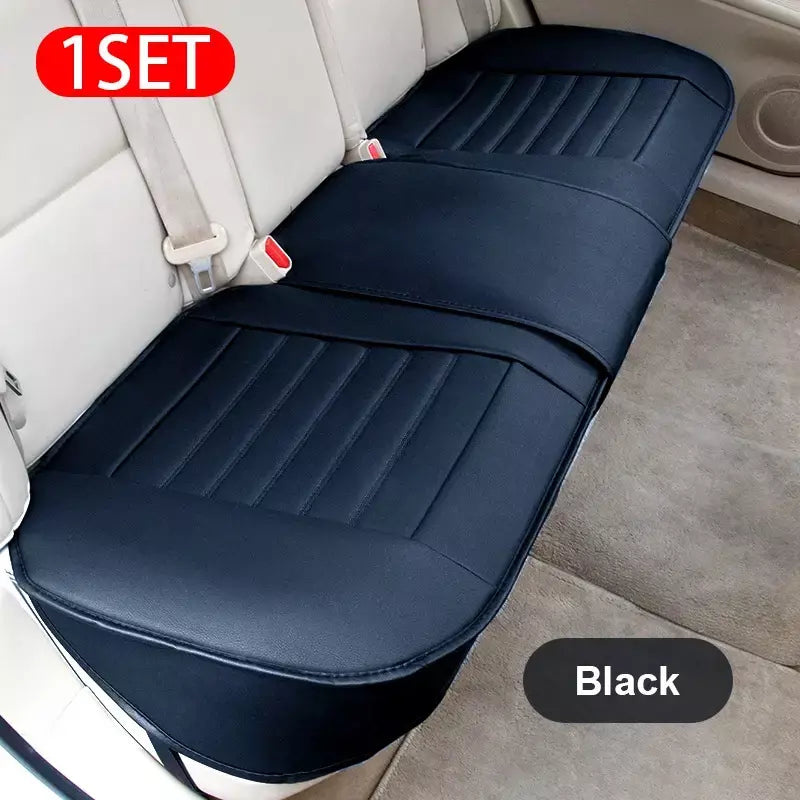 SEAMETAL Capa de assento de carro totalmente cercada, couro PU premium, protetor de assento automático, almofada anti-arranhões, tapete de proteção para cadeira