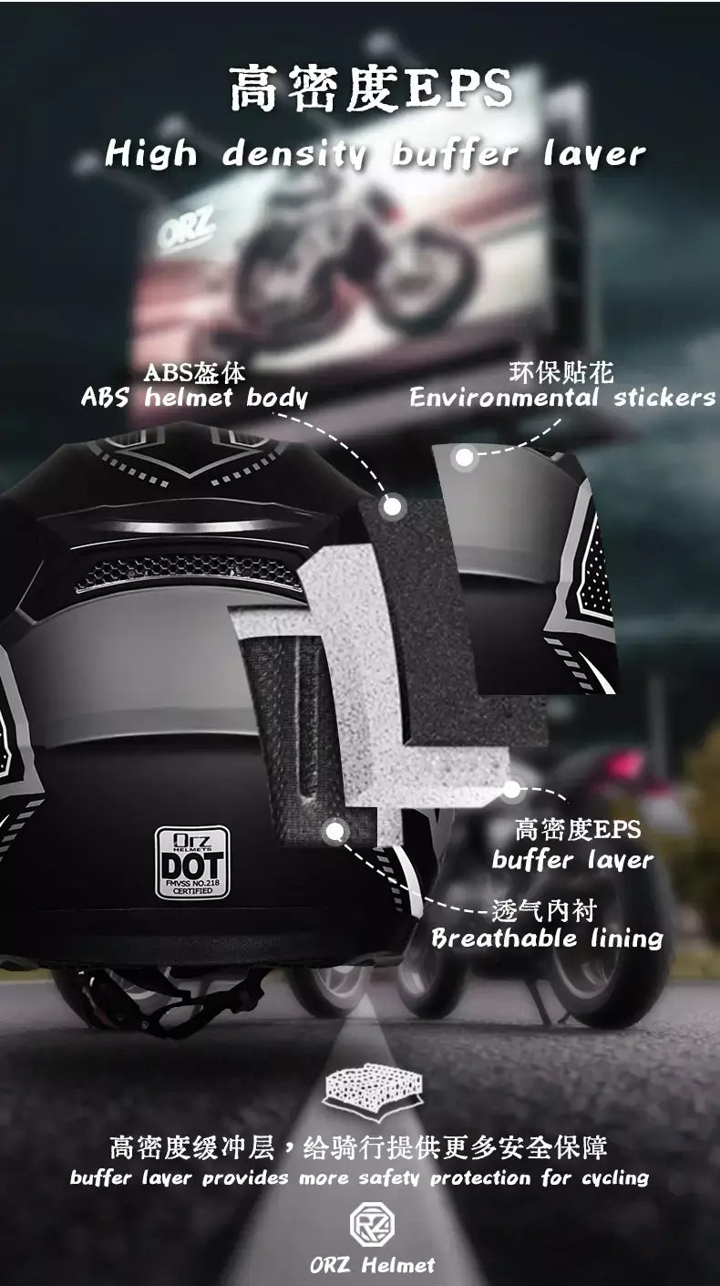 2025 mais recente capacete da motocicleta de alta qualidade metade cobrindo lente dupla cascos para motos masculino feminino casal capacetes de moto