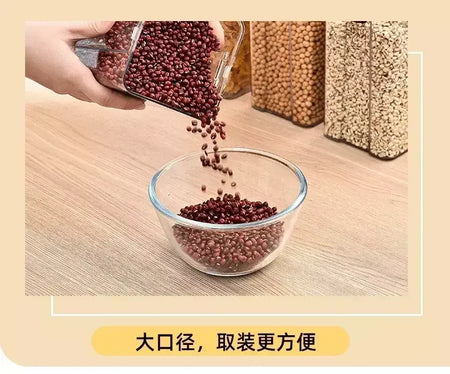 Conjuntos de cozinha empilháveis selados, 460-1800ml, caixa de plástico para armazenamento de alimentos, garrafa multigrãos, frutas secas, chá, recipientes de armazenamento