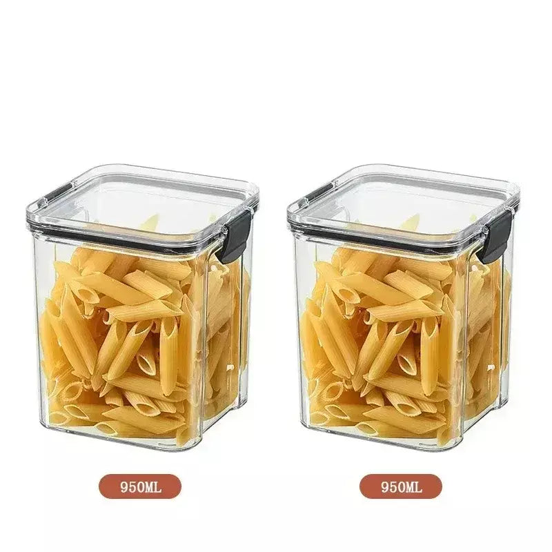 Conjuntos de cozinha empilháveis selados, 460-1800ml, caixa de plástico para armazenamento de alimentos, garrafa multigrãos, frutas secas, chá, recipientes de armazenamento