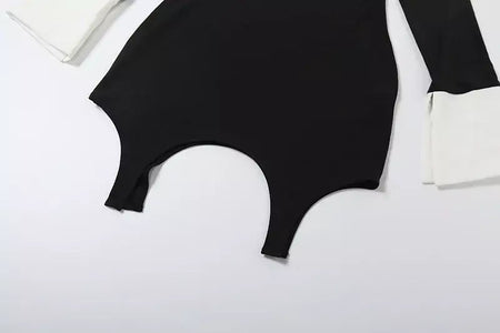 Retro vestido fino outono inverno moda cor bloqueando sexy elegante vestidos de noite manga longa lapela cintura alta roupas femininas