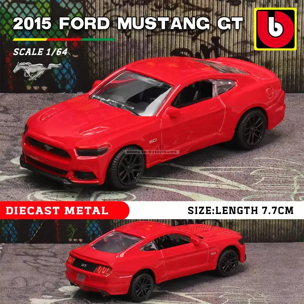 Bburago 1:64 ônibus volkswagen porsche ford mustang audi bmw liga carro de luxo fundição modelo de carro brinquedo coleção presente