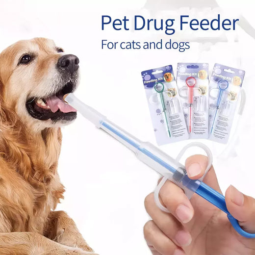 Aplicador de comprimidos para animais de estimação, seringa para cães e gatos, alimentador de medicamentos, suprimentos repelentes de insetos, pode clipe de comprimidos, gatos e cães, alimentador de água para animais de estimação