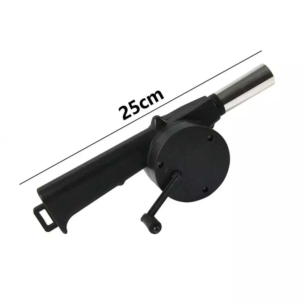 Ventilador de churrasco ao ar livre ventilador de ar de manivela portátil churrasqueira fogo fole ferramentas piquenique acampamento acessórios churrasco