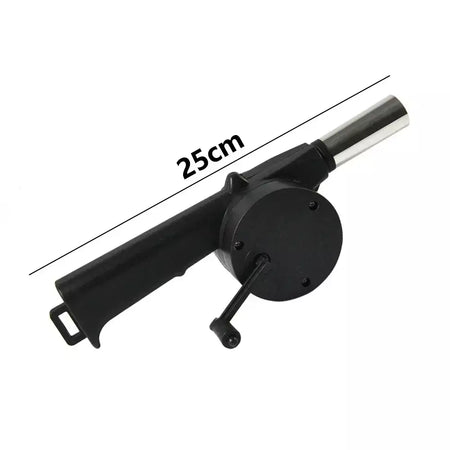 Ventilador de churrasco ao ar livre ventilador de ar de manivela portátil churrasqueira fogo fole ferramentas piquenique acampamento acessórios churrasco
