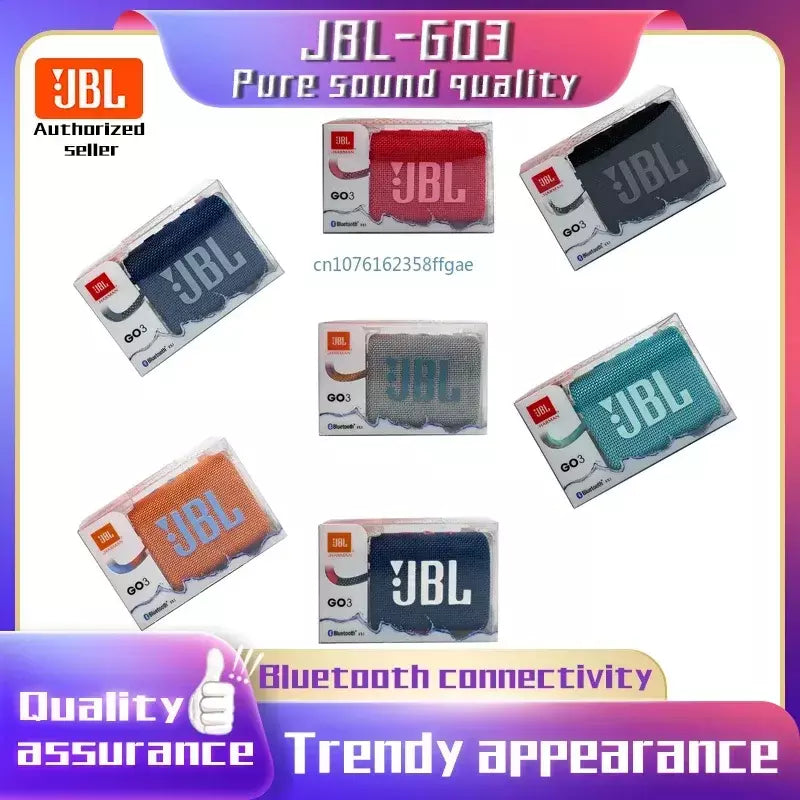 Original jbl go 3 sem fio bluetooth alto-falante portátil à prova dwaterproof água ao ar livre esportes baixo festa alto-falante jbl go3