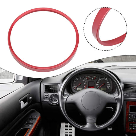 Adesivo decorativo de alumínio para interruptor de farol interno de carro, anel de guarnição para golf mk4 e passat b5, adesivo de moldura decorativa