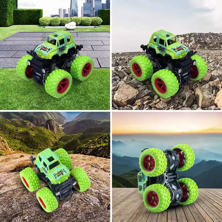 Puxar para trás carro de brinquedo rotação inercial carro de quatro rodas motriz veículo fora de estrada suv carro de corrida de energia brinquedo das crianças cargift