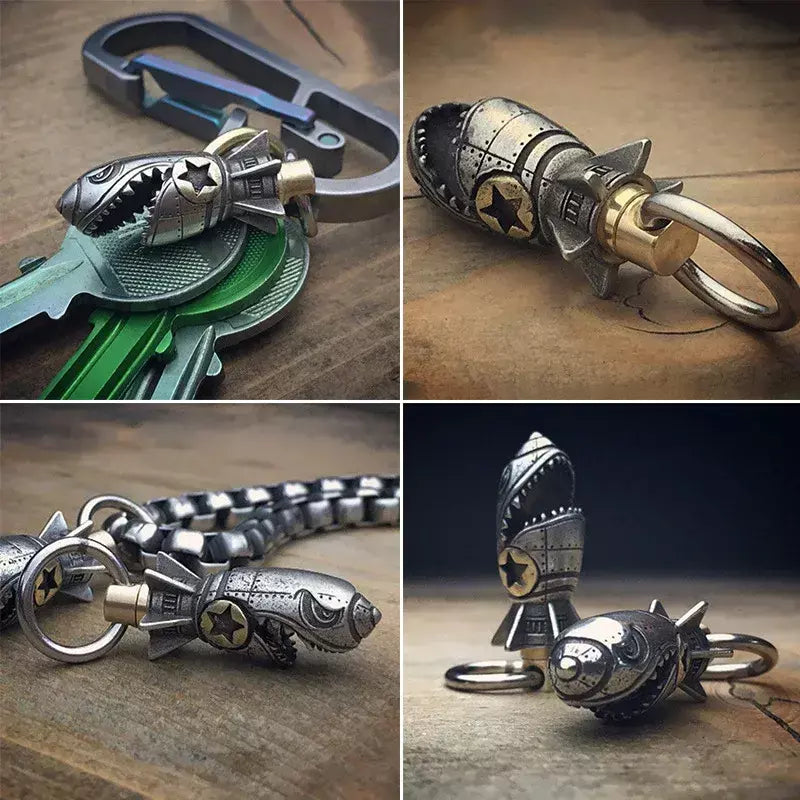 Liga de tubarão garrafa carro chaveiro saco acessórios saco charme chaveiro moda decoração portátil pingente elemento halloween pingente