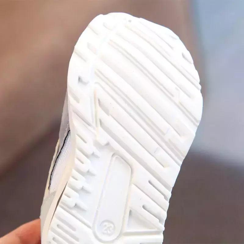Sapatos de esportes respiráveis para crianças, Sapatos de corrida antiderrapantes, Baby Boots, Solado Macio, Meninos, Meninas, Crianças, Caminhando, Primavera, Outono