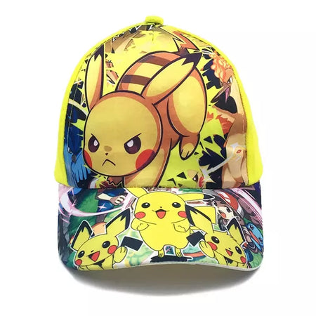 Anime figura pokemon boné de beisebol pikachu chapéu ajustável pokemon cosplay hip hop dos desenhos animados chapéus adultos menino menina crianças presentes aniversário