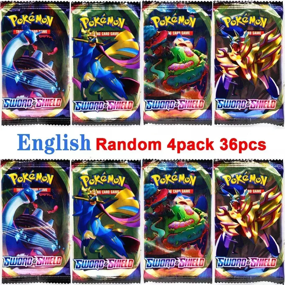 Novo 36/40 pçs caixa pokemon cartão escarlate & violeta evoluções prismáticas inglês impulsionador batalha carte negociação cartões de coleção presentes