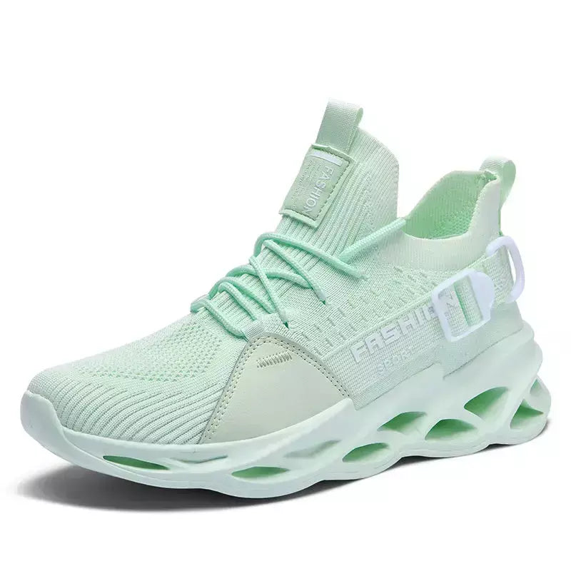 Venda quente moda roxo tênis casuais das mulheres dos homens lâmina tênis de corrida tamanho grande 48 luz respirável sapatos esportivos masculino malha tênis